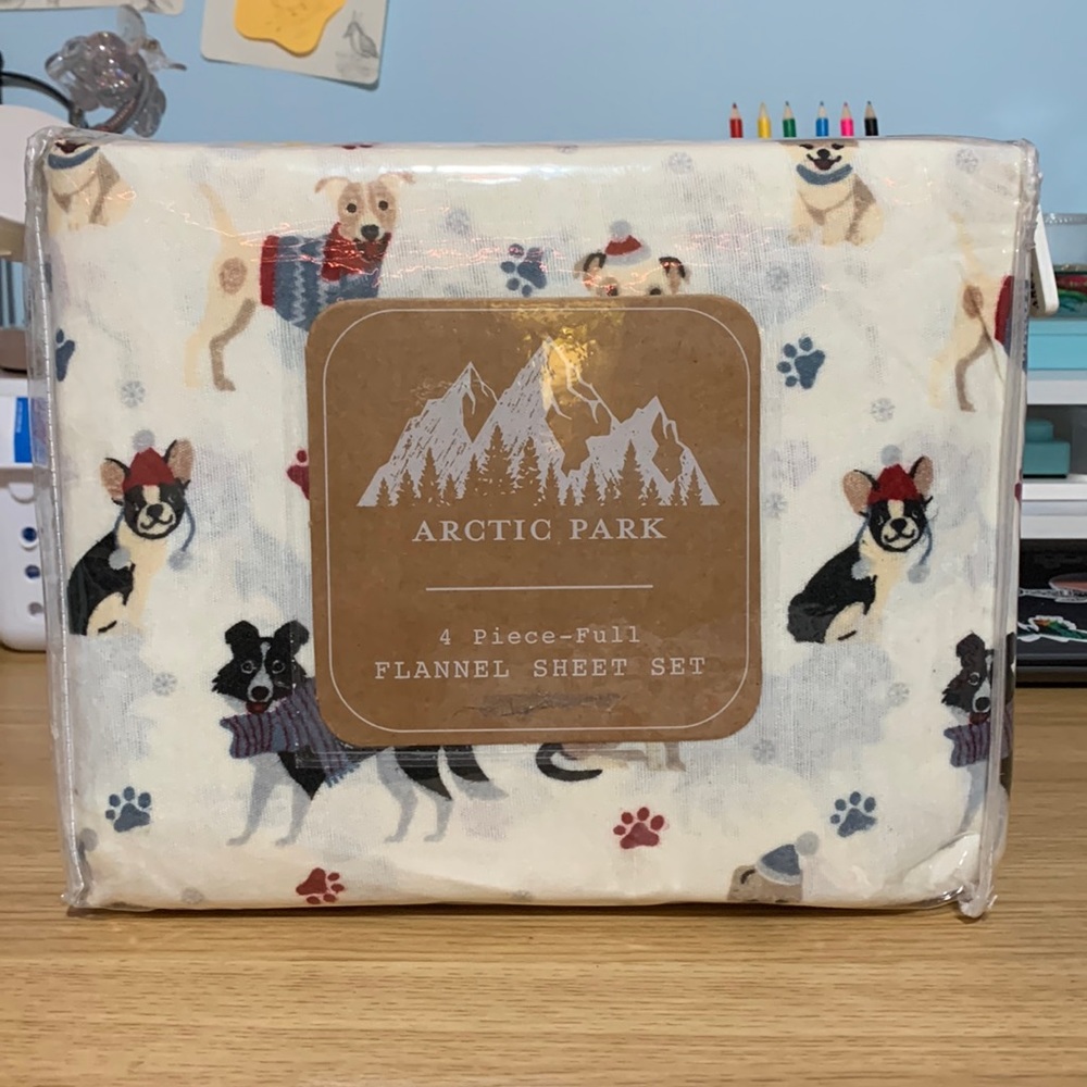 Arctic Park Flannel Sheet Set